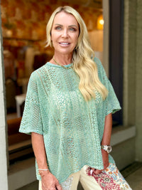 Oversized Allover Lace Top