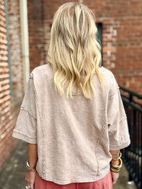 Oversized Crochet Patch Top