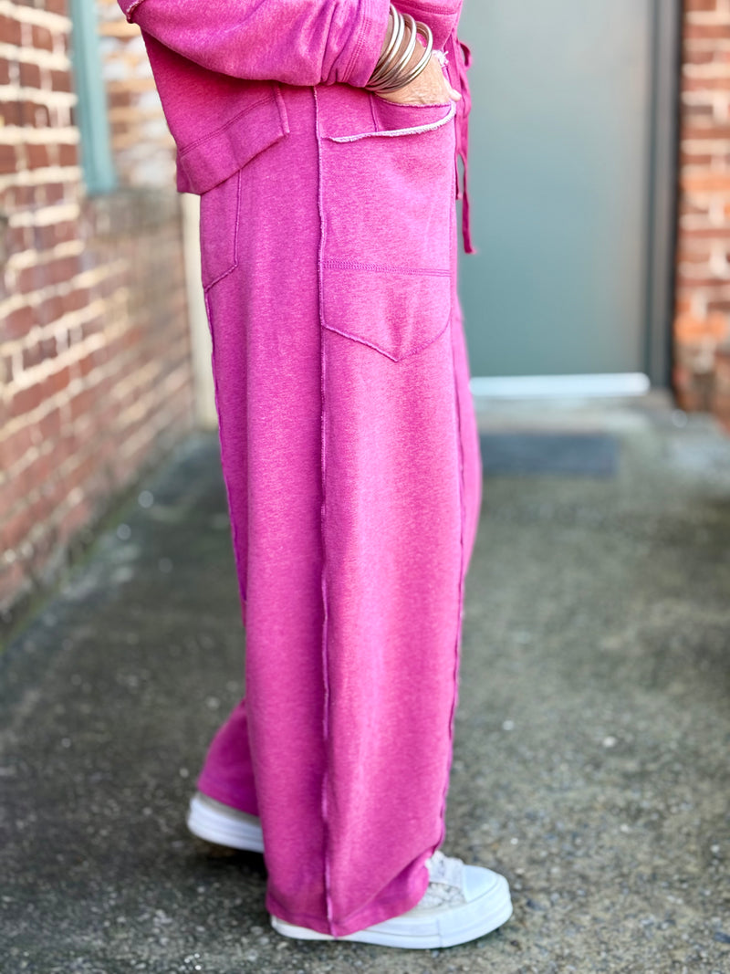 Exposed Seam Barrel Pants + Top Set