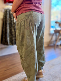 Floral Print Slouchy Cargo Pants