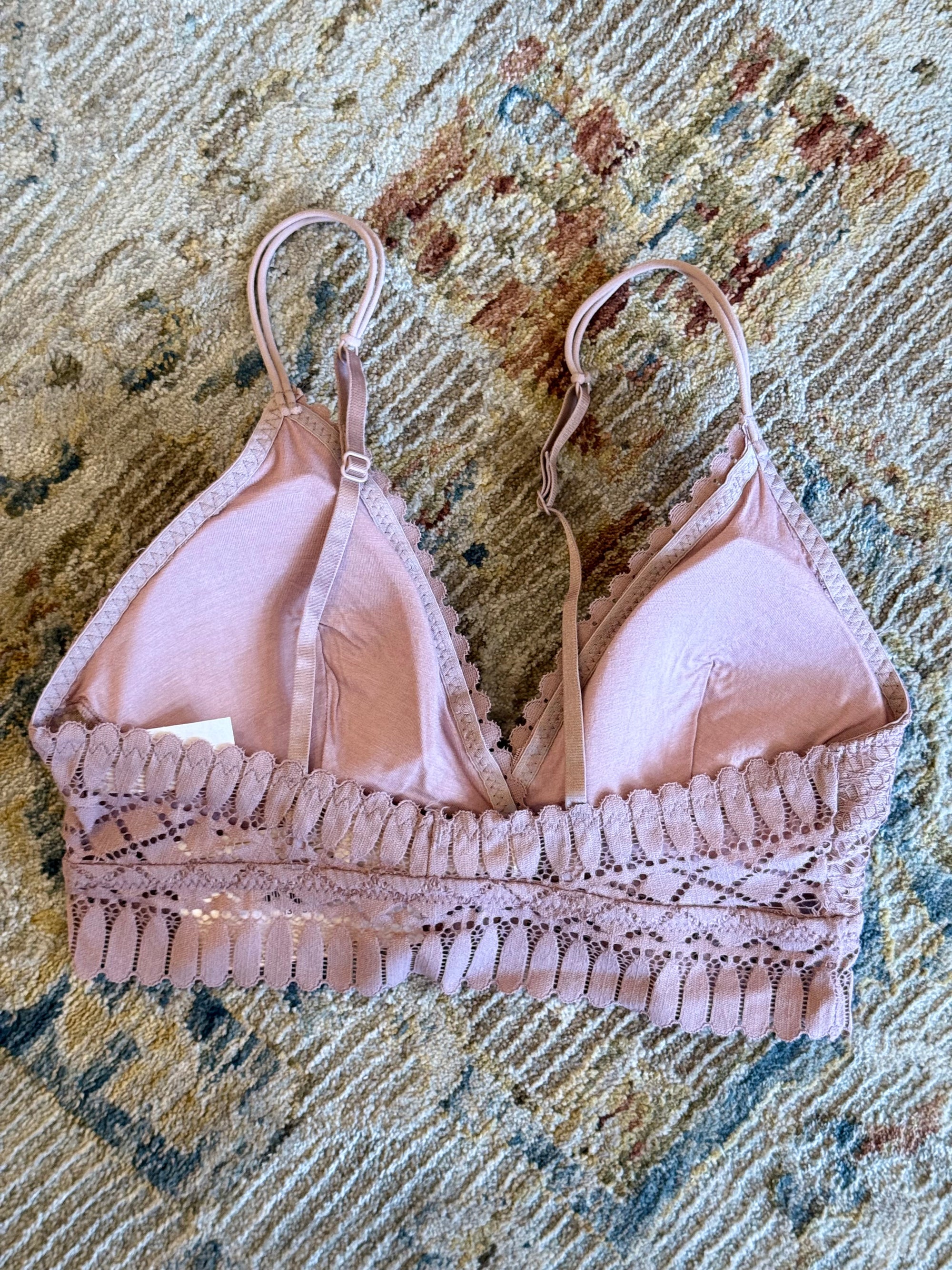 Full Lace Bralette | Blush