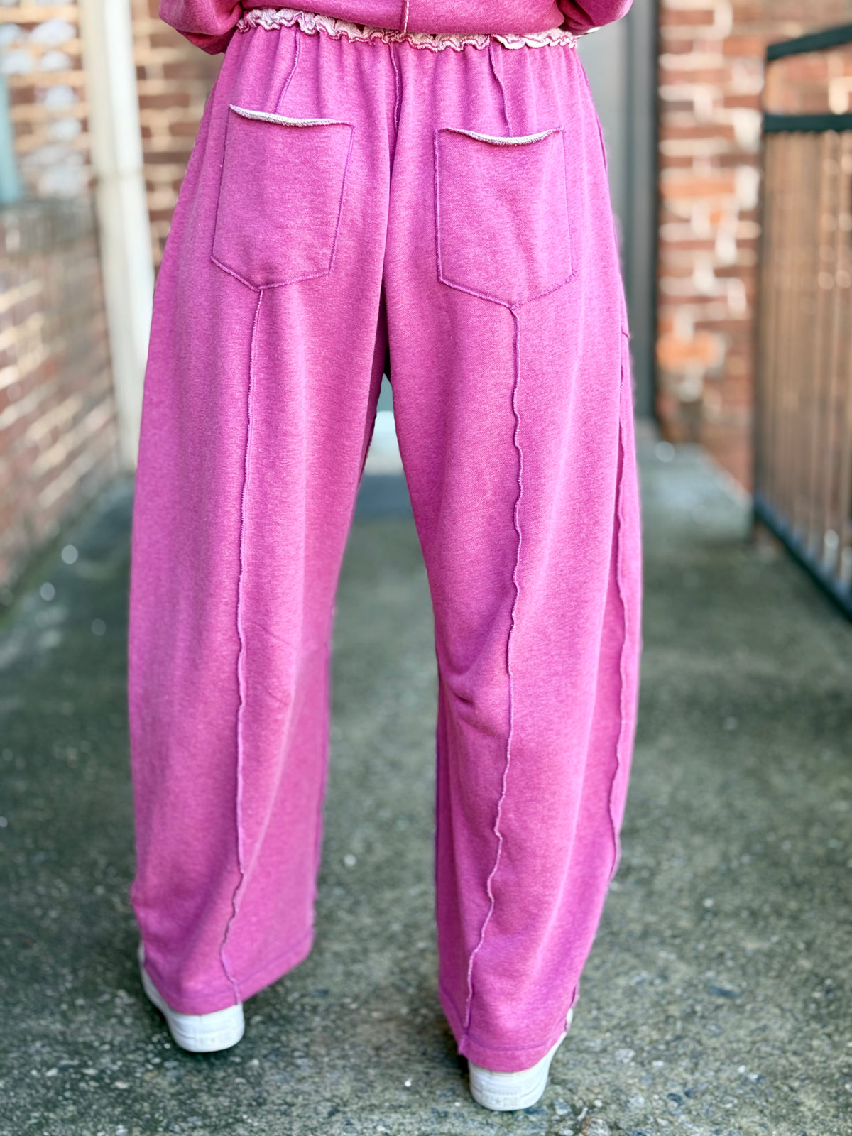 Exposed Seam Barrel Pants + Top Set