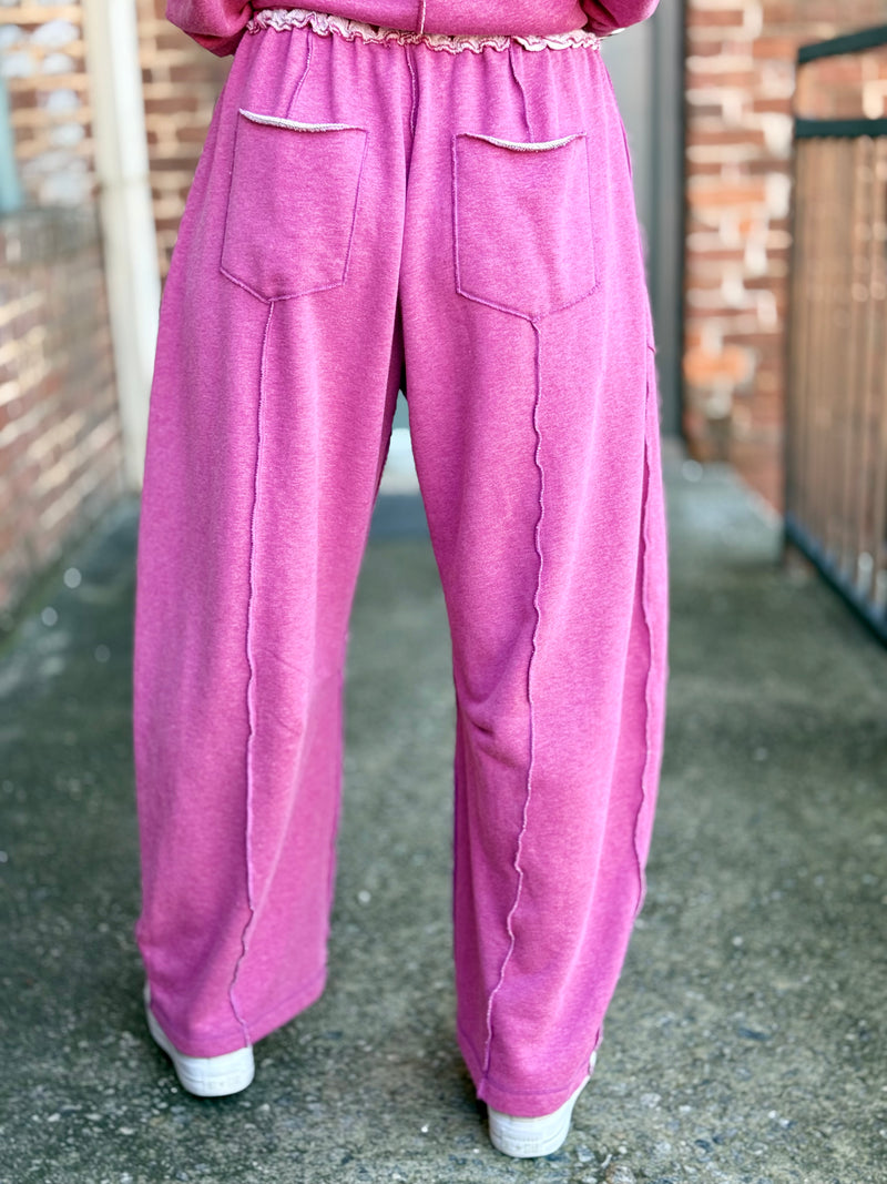 Exposed Seam Barrel Pants + Top Set