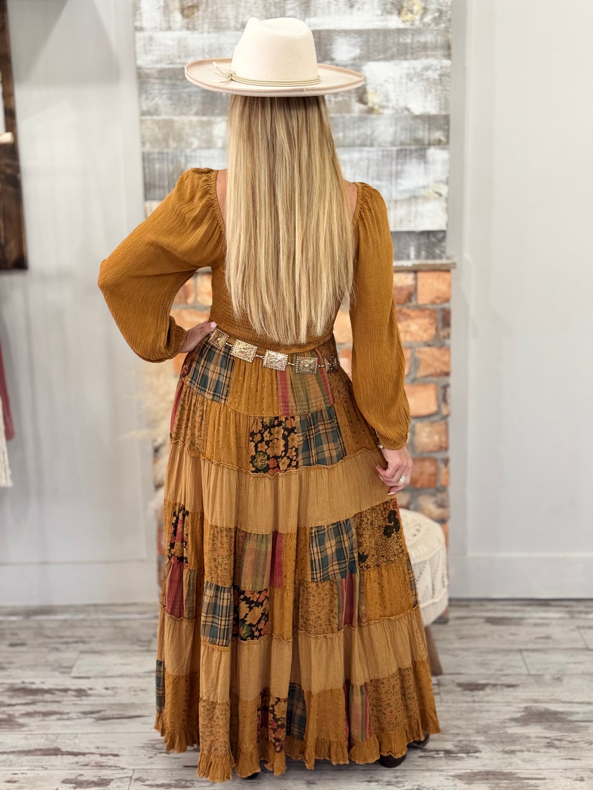 Vintage Bohemian Patchwork Dress