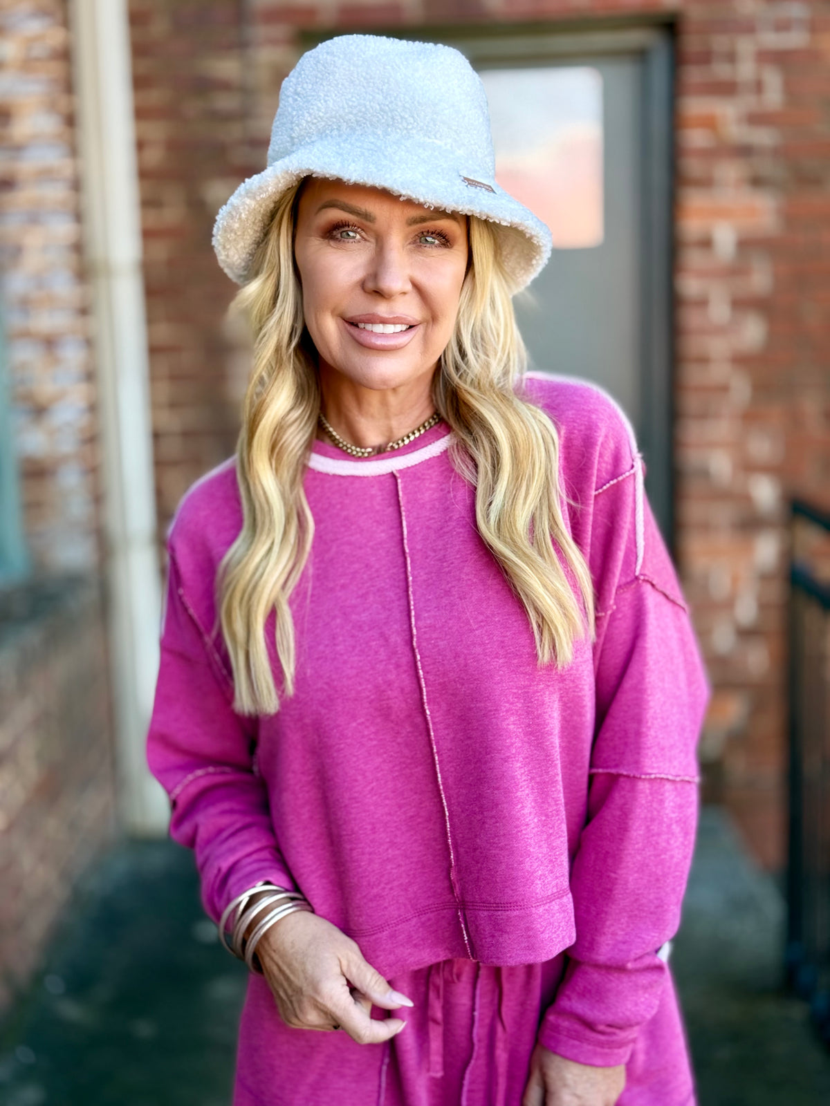 Exposed Seam Barrel Pants + Top Set