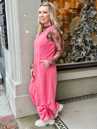 Ruched Wide Leg Jumpsuit