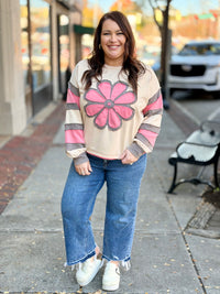 Oversized Flower Patch Top