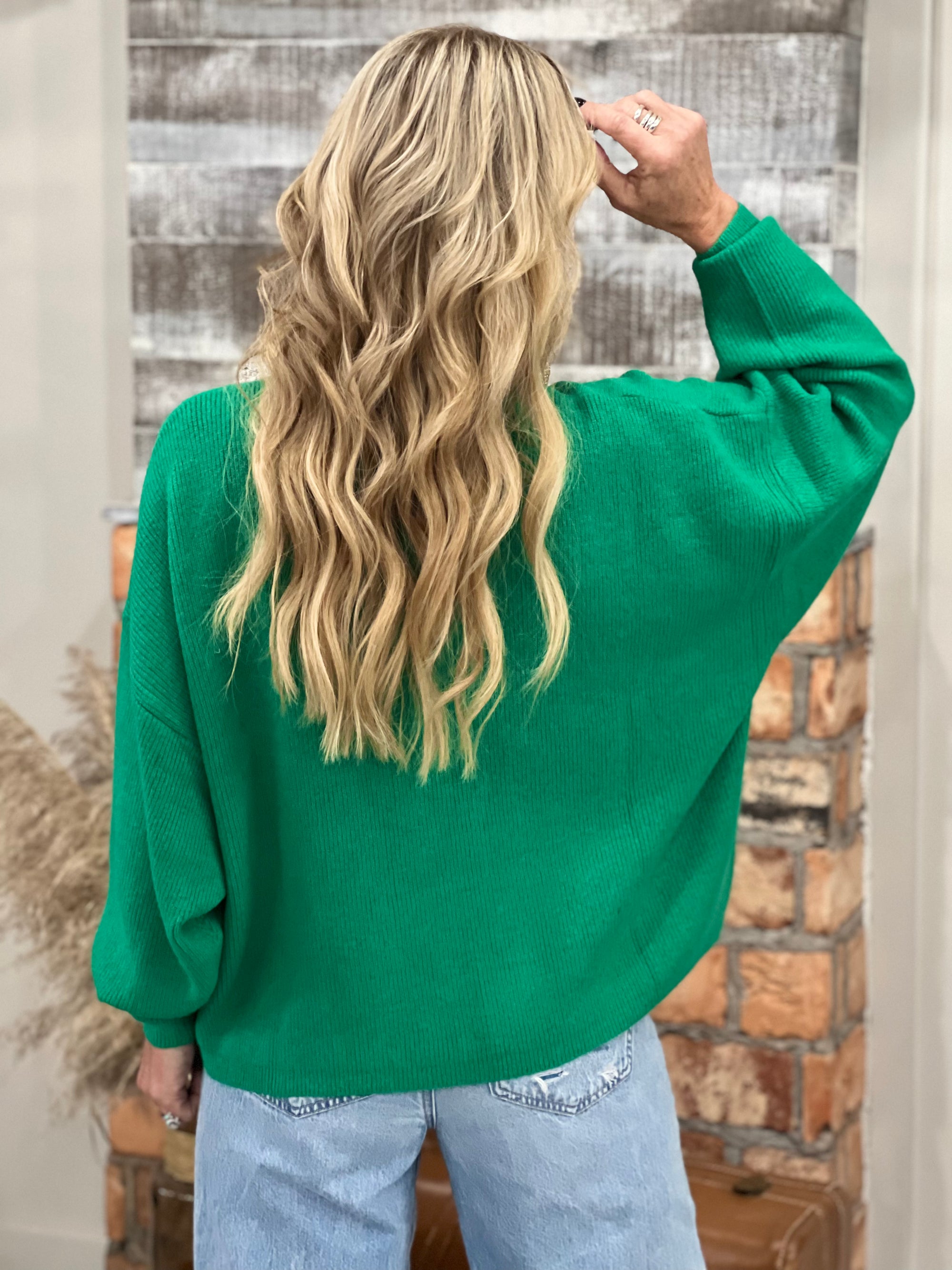 Relaxed Fit Dolman Sleeve Sweater