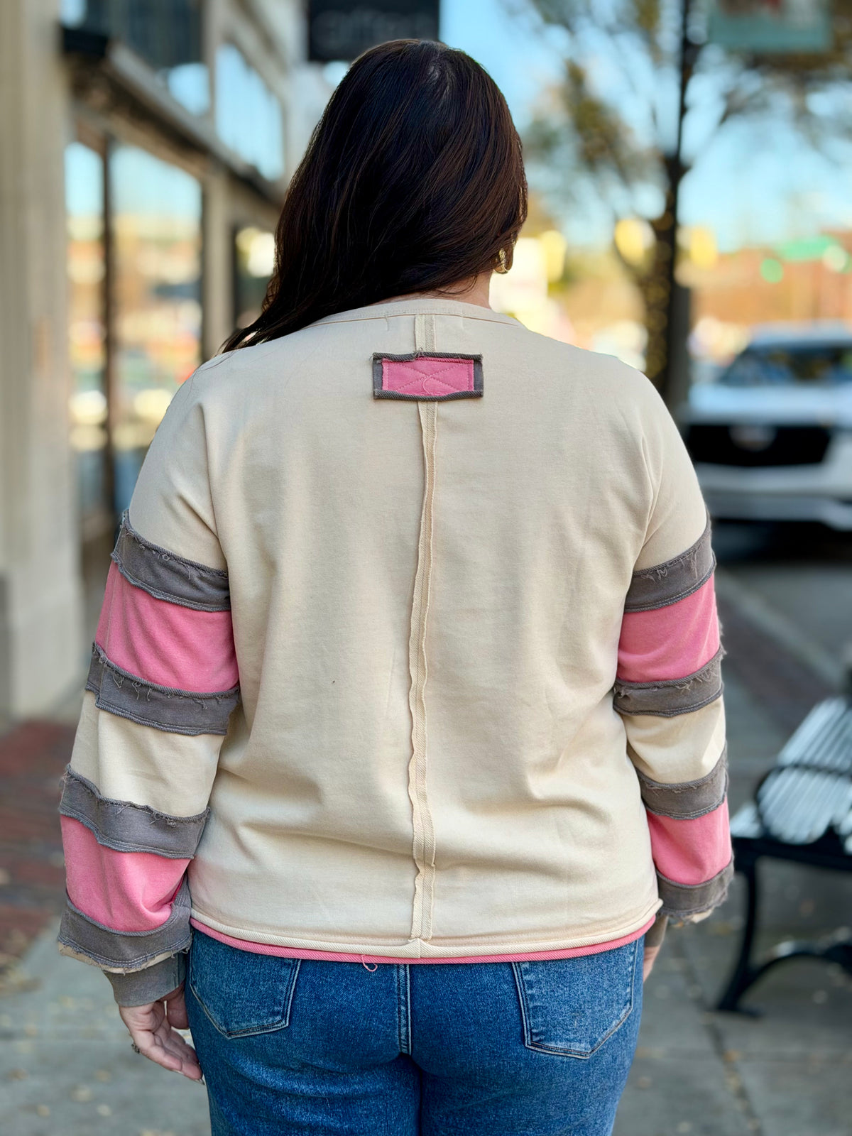 Oversized Flower Patch Top