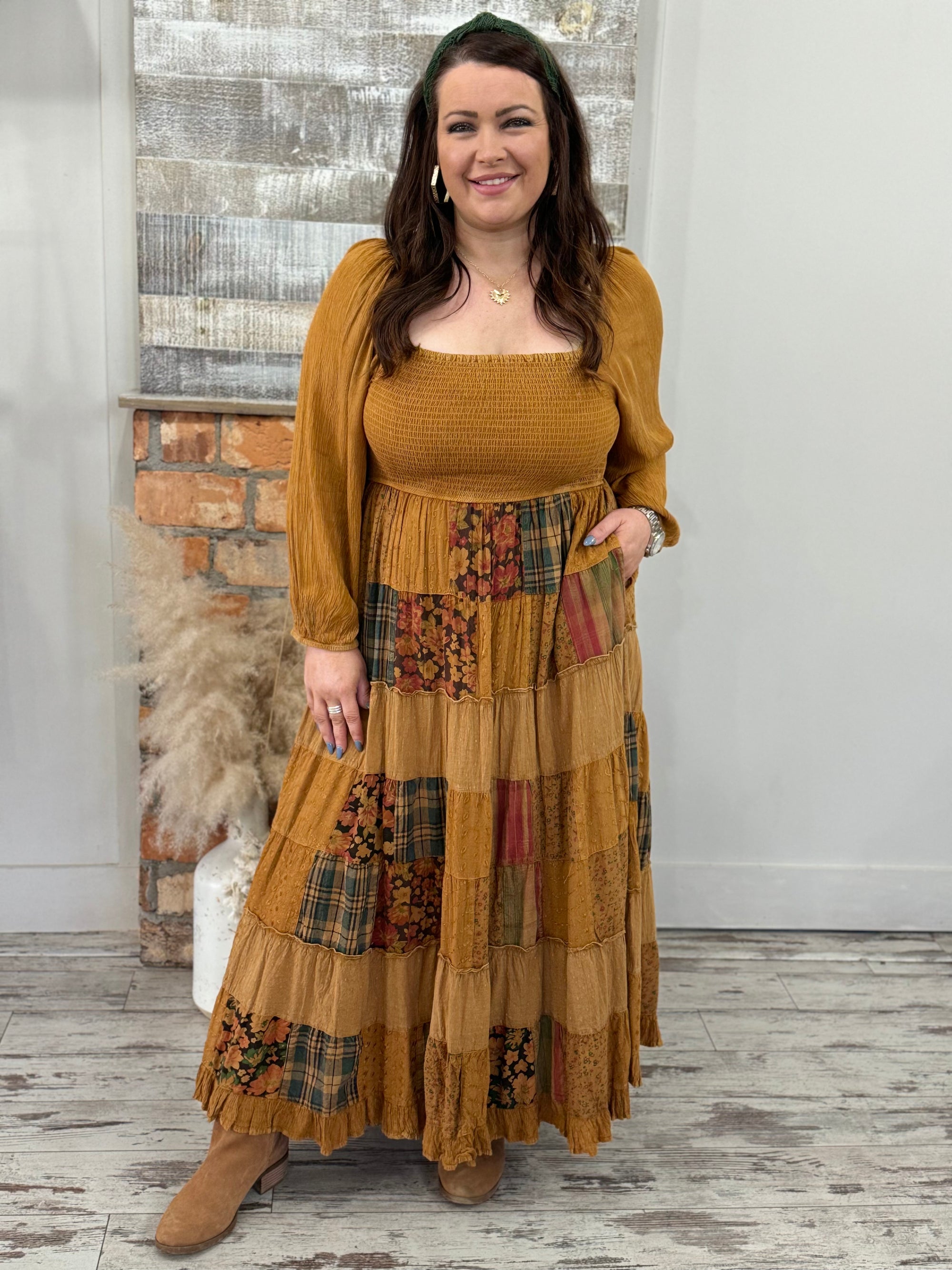 Vintage Bohemian Patchwork Dress