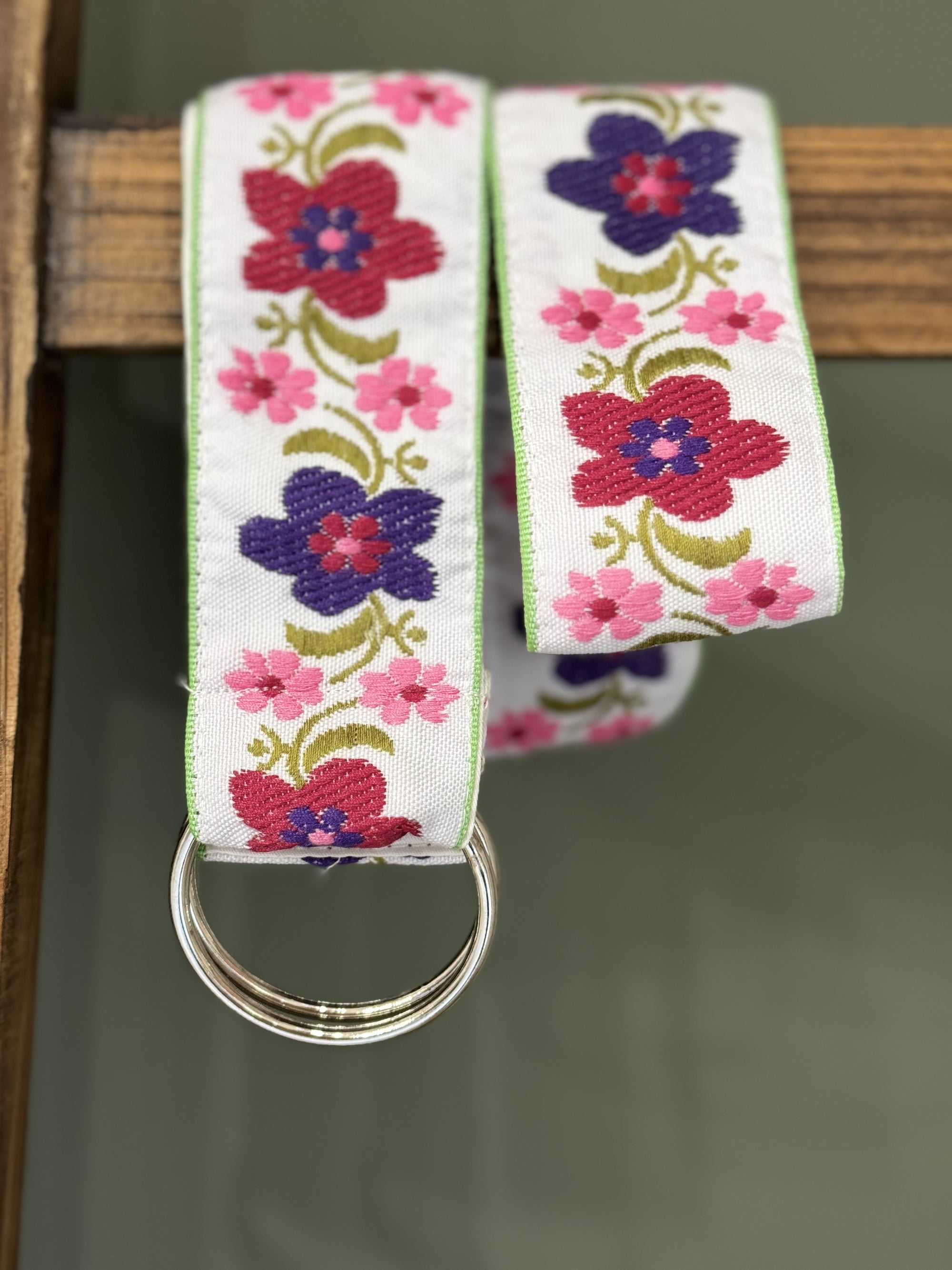 Floral Pattern Cloth Belt