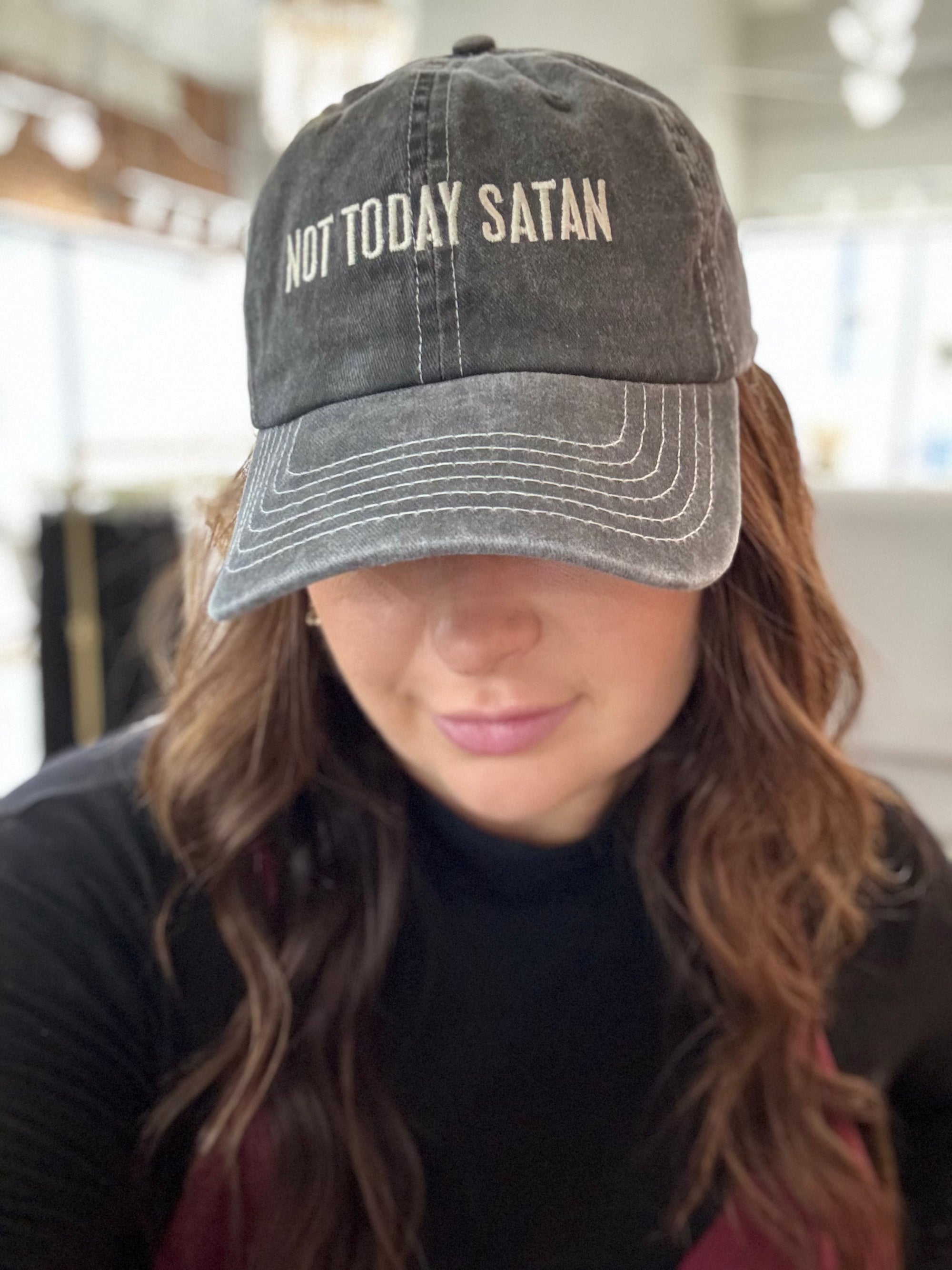 Not Today Satan Baseball Cap