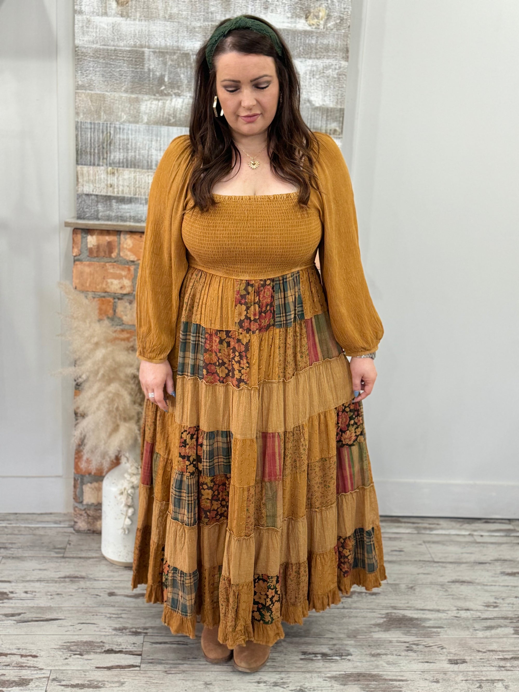 Vintage Bohemian Patchwork Dress