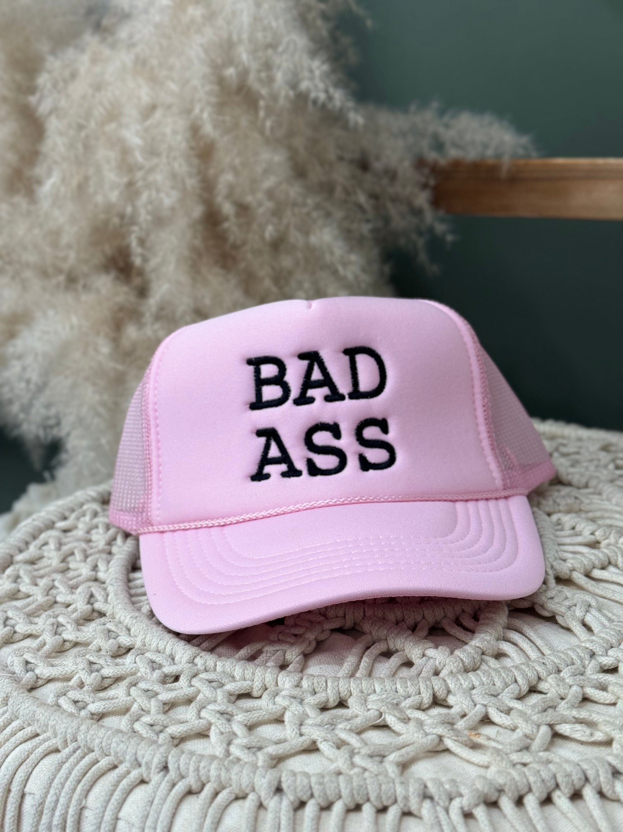 Bad Ass Trucker Hat [Pink]