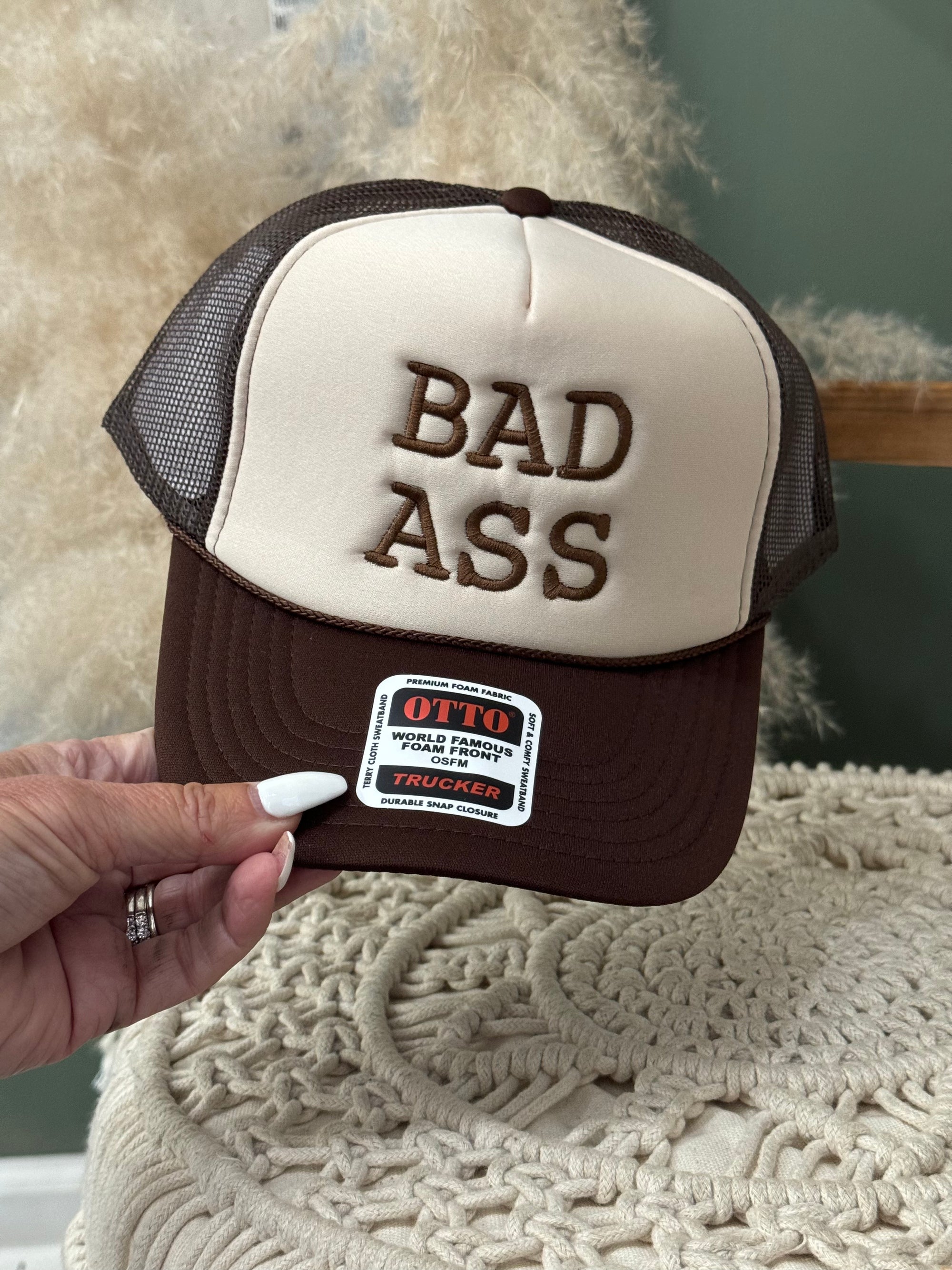 Bad Ass Trucker Hat [Brown]