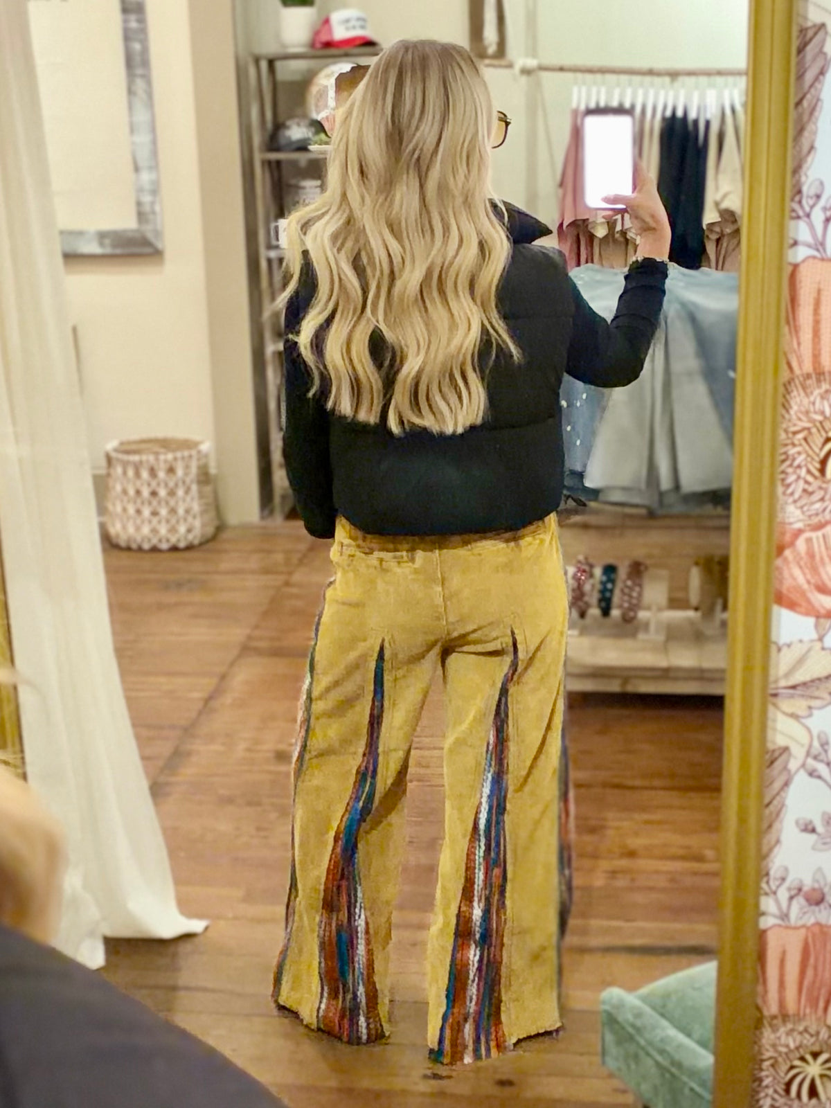 Corduroy Multicolor Panel Pants