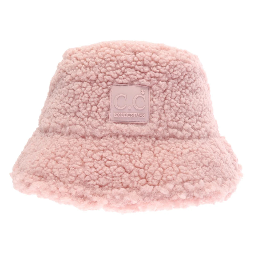 Sherpa Bucket Hat in Rose