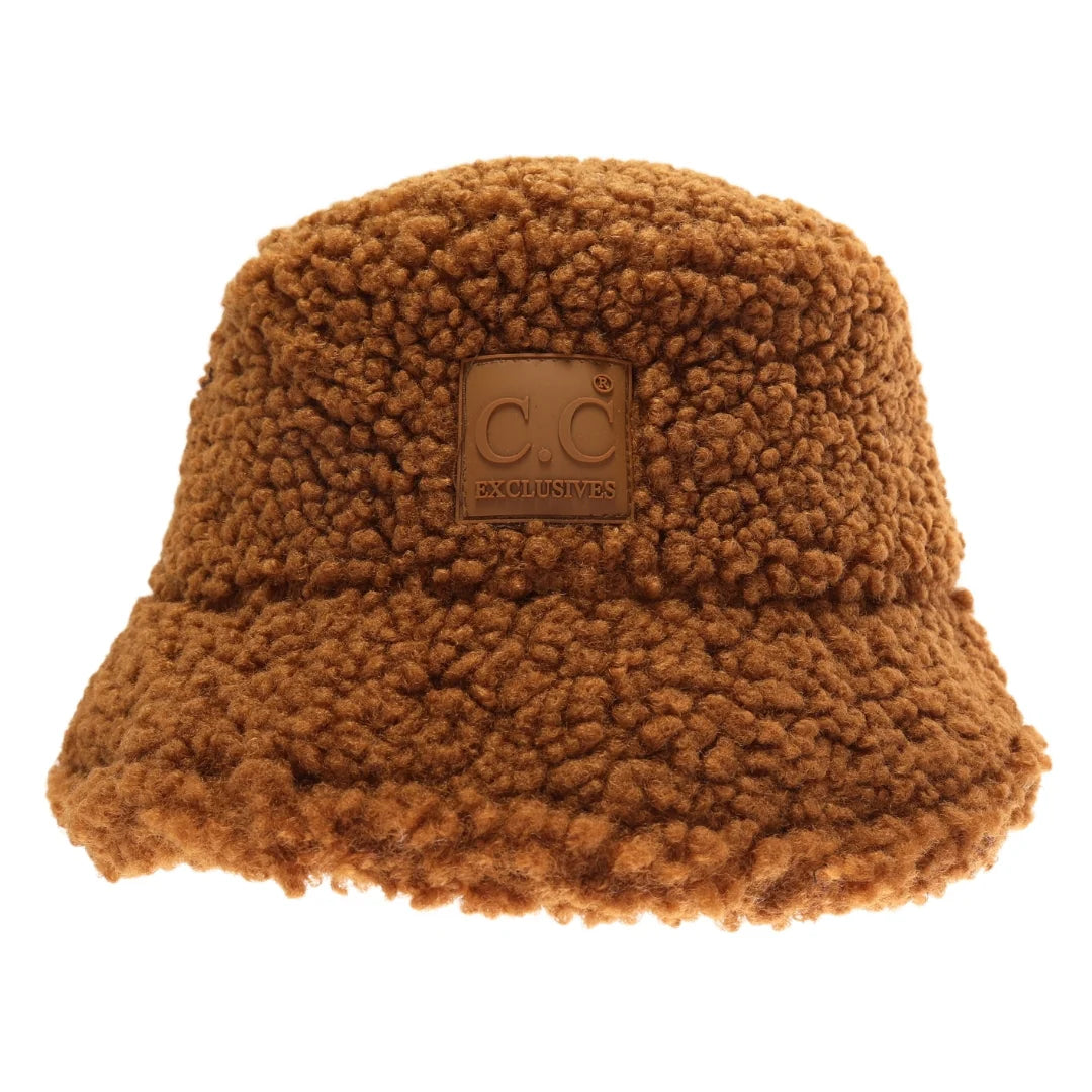 Sherpa Bucket Hat in Camel