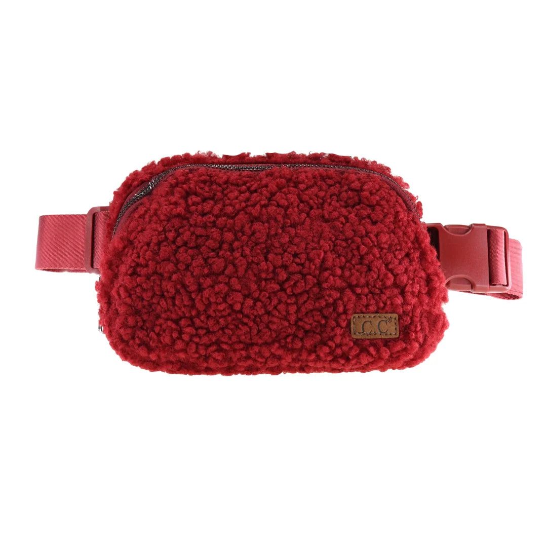 Sherpa Belt Bag in Burgundy