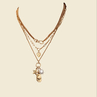 Star + Moon Charm Necklace