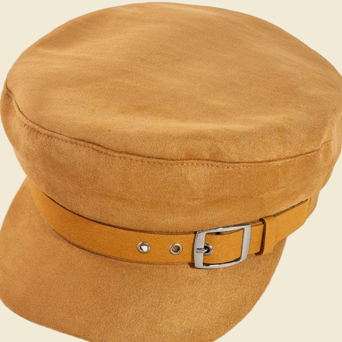Faux Suede Beret Hat