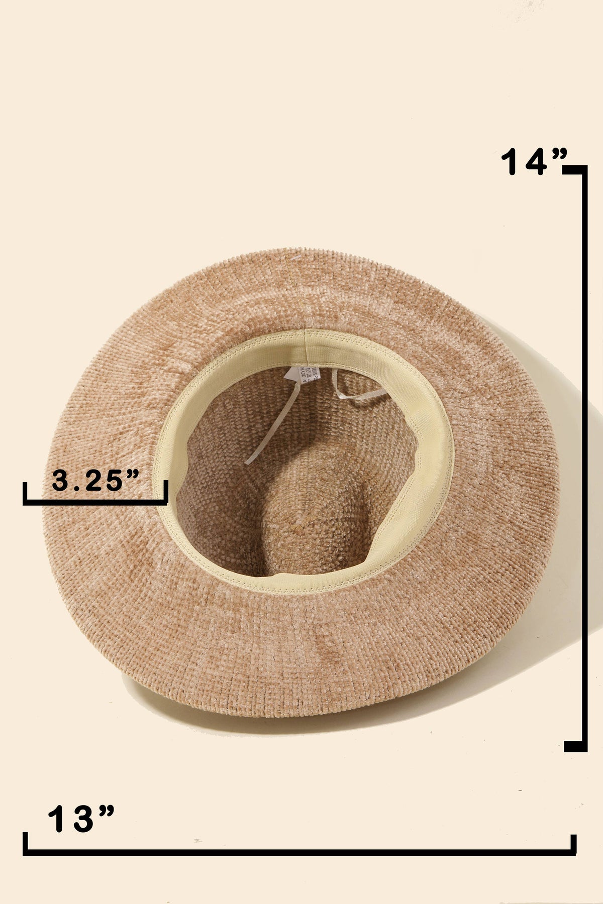 Chenille Panama Hat | Taupe