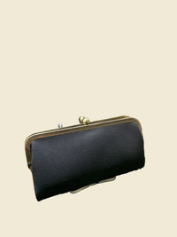 Faux Suede Clutch | Black