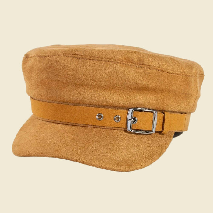 Faux Suede Beret Hat