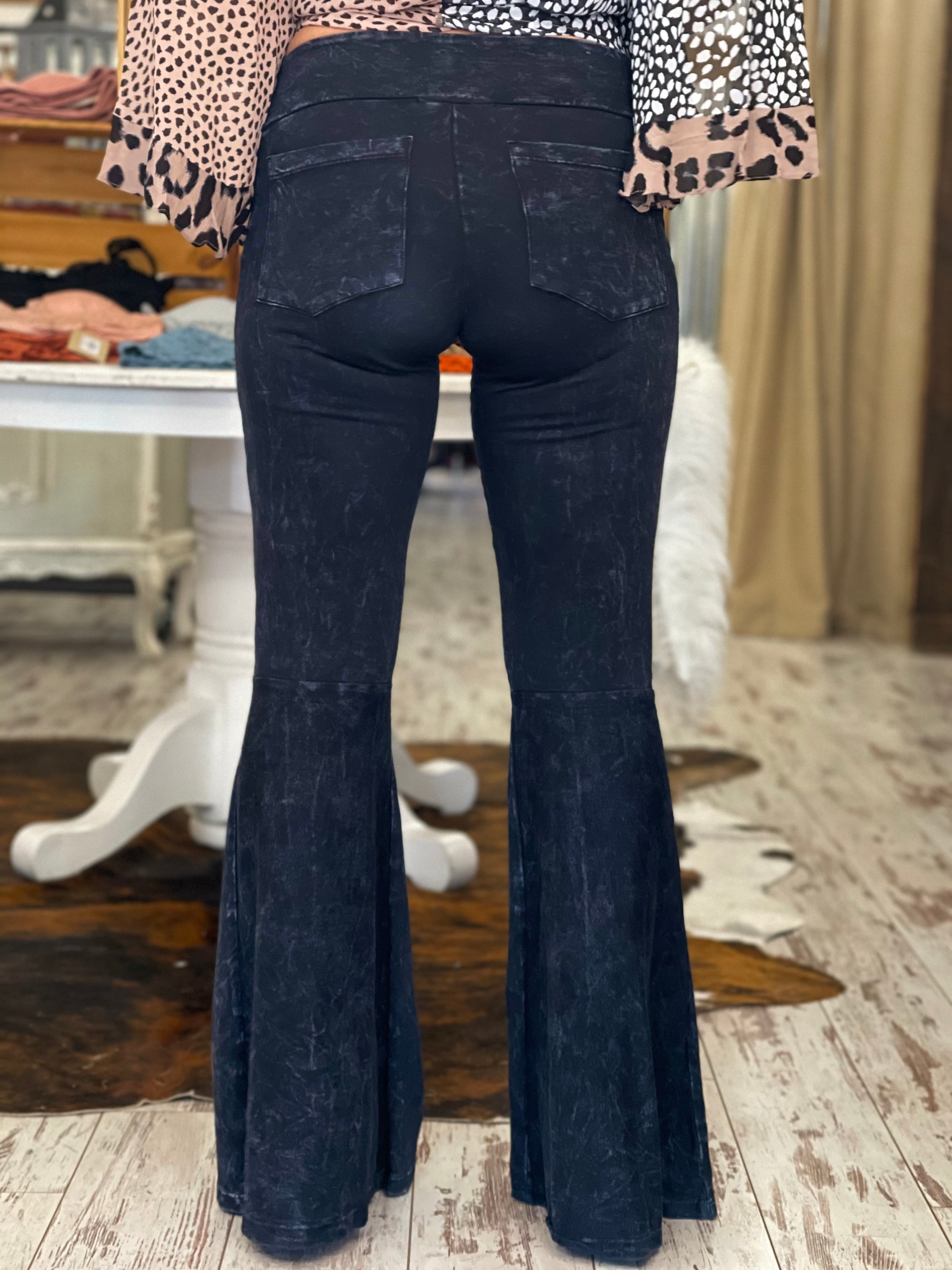 FINBEAT Denim Bell Bottom Jeans 1211 for Women Regular Fit