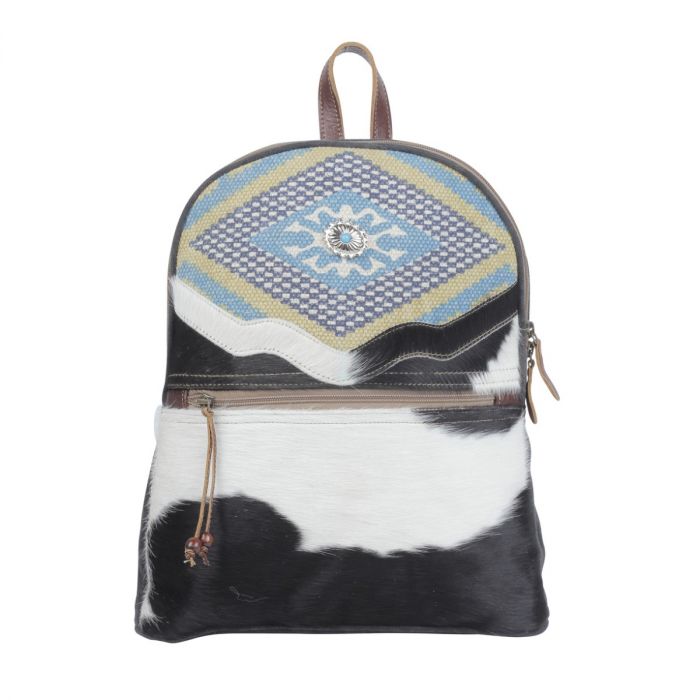 Diamond Canvas & Hairon Backpack